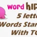 5 Letter Words Starting With TO