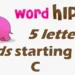 5 letter words that start with c