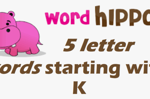 5 letter words that start with k