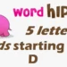 five letter words starting with d