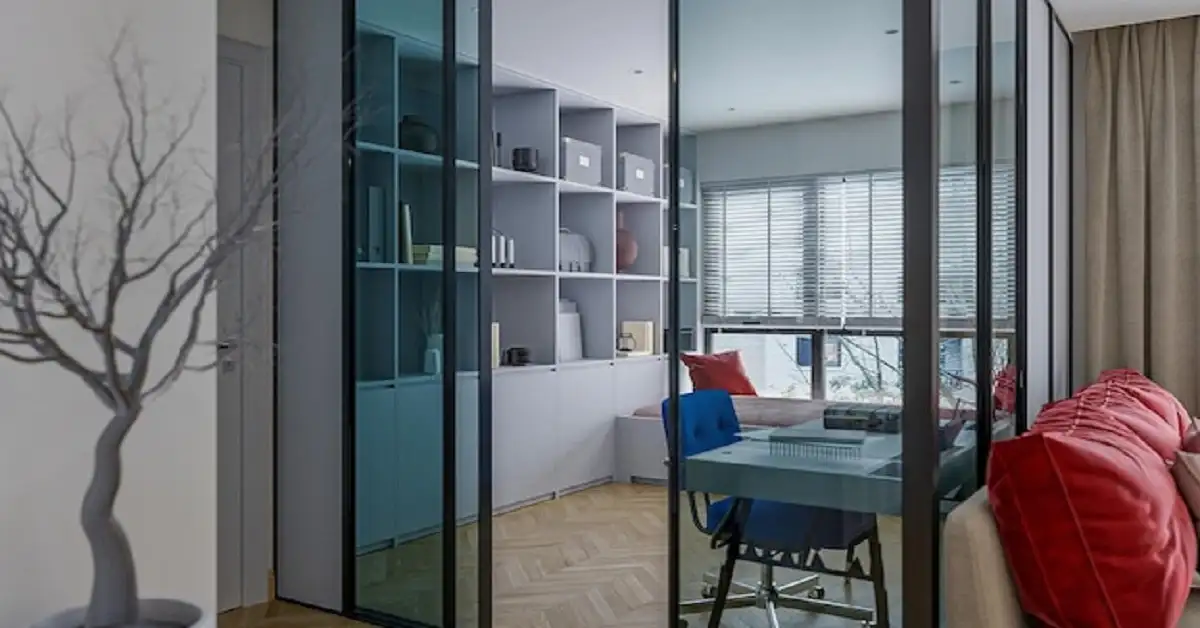 living room glass partition walls for home